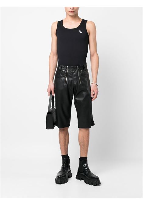 Black logo-patch tank top - men RAF SIMONS | 231M122B190170099